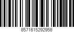 Código de barras (EAN, GTIN, SKU, ISBN): '8571615292958'