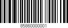 Código de barras (EAN, GTIN, SKU, ISBN): '85860000001'