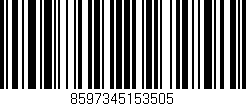 Código de barras (EAN, GTIN, SKU, ISBN): '8597345153505'