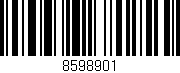 Código de barras (EAN, GTIN, SKU, ISBN): '8598901'