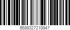 Código de barras (EAN, GTIN, SKU, ISBN): '8599327210947'