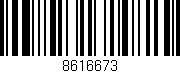 Código de barras (EAN, GTIN, SKU, ISBN): '8616673'