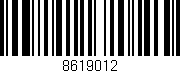 Código de barras (EAN, GTIN, SKU, ISBN): '8619012'