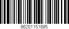 Código de barras (EAN, GTIN, SKU, ISBN): '86201151895'