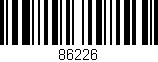 Código de barras (EAN, GTIN, SKU, ISBN): '86226'