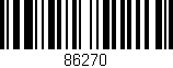 Código de barras (EAN, GTIN, SKU, ISBN): '86270'