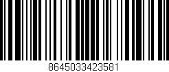 Código de barras (EAN, GTIN, SKU, ISBN): '8645033423581'