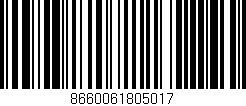 Código de barras (EAN, GTIN, SKU, ISBN): '8660061805017'