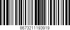 Código de barras (EAN, GTIN, SKU, ISBN): '8673211193919'