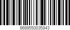 Código de barras (EAN, GTIN, SKU, ISBN): '8688550035943'