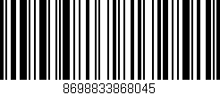 Código de barras (EAN, GTIN, SKU, ISBN): '8698833868045'