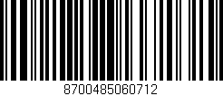 Código de barras (EAN, GTIN, SKU, ISBN): '8700485060712'