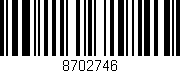 Código de barras (EAN, GTIN, SKU, ISBN): '8702746'