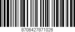 Código de barras (EAN, GTIN, SKU, ISBN): '8706427871026'