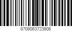 Código de barras (EAN, GTIN, SKU, ISBN): '8708063723806'