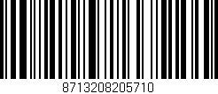 Código de barras (EAN, GTIN, SKU, ISBN): '8713208205710'