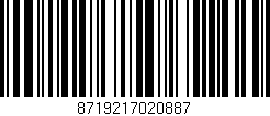 Código de barras (EAN, GTIN, SKU, ISBN): '8719217020887'