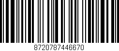 Código de barras (EAN, GTIN, SKU, ISBN): '8720787446670'