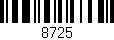 Código de barras (EAN, GTIN, SKU, ISBN): '8725'