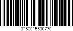 Código de barras (EAN, GTIN, SKU, ISBN): '8753015698770'