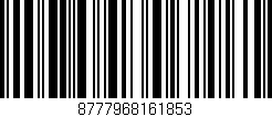 Código de barras (EAN, GTIN, SKU, ISBN): '8777968161853'