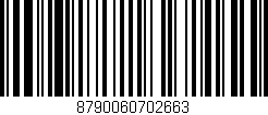 Código de barras (EAN, GTIN, SKU, ISBN): '8790060702663'