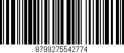 Código de barras (EAN, GTIN, SKU, ISBN): '8799275542774'