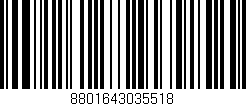 Código de barras (EAN, GTIN, SKU, ISBN): '8801643035518'