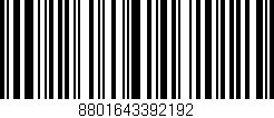 Código de barras (EAN, GTIN, SKU, ISBN): '8801643392192'