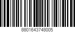 Código de barras (EAN, GTIN, SKU, ISBN): '8801643748005'