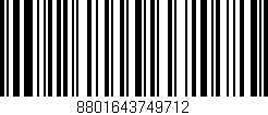 Código de barras (EAN, GTIN, SKU, ISBN): '8801643749712'