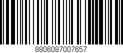 Código de barras (EAN, GTIN, SKU, ISBN): '8806087007657'