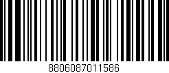 Código de barras (EAN, GTIN, SKU, ISBN): '8806087011586'