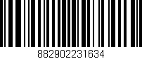 Código de barras (EAN, GTIN, SKU, ISBN): '882902231634'