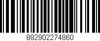 Código de barras (EAN, GTIN, SKU, ISBN): '882902274860'