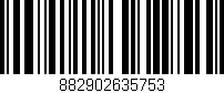 Código de barras (EAN, GTIN, SKU, ISBN): '882902635753'