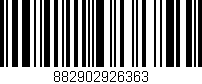 Código de barras (EAN, GTIN, SKU, ISBN): '882902926363'