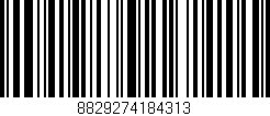 Código de barras (EAN, GTIN, SKU, ISBN): '8829274184313'