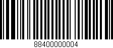 Código de barras (EAN, GTIN, SKU, ISBN): '88400000004'