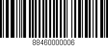 Código de barras (EAN, GTIN, SKU, ISBN): '88460000006'