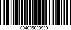 Código de barras (EAN, GTIN, SKU, ISBN): '8848858989991'