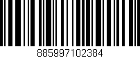 Código de barras (EAN, GTIN, SKU, ISBN): '885997102384'