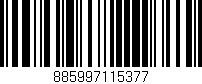 Código de barras (EAN, GTIN, SKU, ISBN): '885997115377'