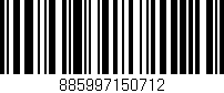 Código de barras (EAN, GTIN, SKU, ISBN): '885997150712'