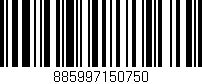 Código de barras (EAN, GTIN, SKU, ISBN): '885997150750'