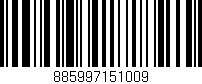 Código de barras (EAN, GTIN, SKU, ISBN): '885997151009'