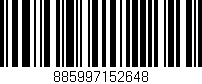 Código de barras (EAN, GTIN, SKU, ISBN): '885997152648'