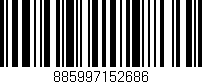 Código de barras (EAN, GTIN, SKU, ISBN): '885997152686'