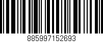 Código de barras (EAN, GTIN, SKU, ISBN): '885997152693'