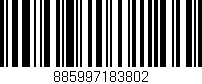 Código de barras (EAN, GTIN, SKU, ISBN): '885997183802'